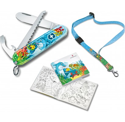 Подарунковий набір дитячий Victorinox MY FIRST Children Set Dolphin 0.2373.E1 Подарунковий набір дитячий Victorinox MY FIRST Children Set Dolphin 0.2373.E1