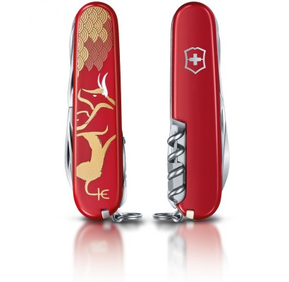 Складной нож Victorinox HUNTSMAN "Year of the Ox" 1.3714.E10 Складной нож Victorinox HUNTSMAN "Year of the Ox" 1.3714.E10