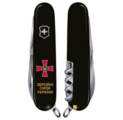 Складной нож Victorinox CLIMBER ARMY Эмблема ВСУ + Надпись ЗСУ 1.3703.3_W1011u