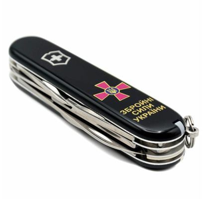 Складной нож Victorinox CLIMBER ARMY Эмблема ВСУ + Надпись ЗСУ 1.3703.3_W1011u