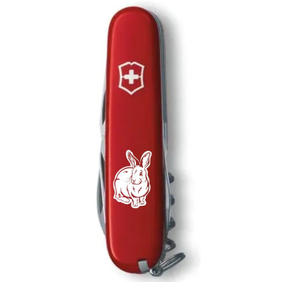 Складаний ніж Victorinox SPARTAN ZODIAC Водяний Кролик біл. 1.3603_Z2030u