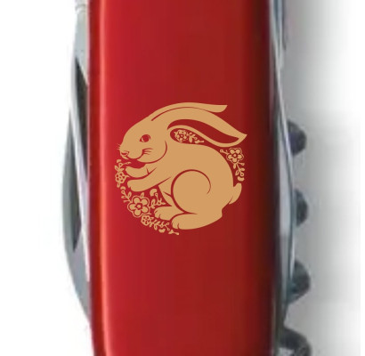 Складаний ніж Victorinox SPARTAN ZODIAC Щасливий Кролик брон. 1.3603_Z2165u