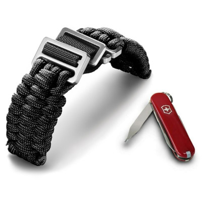 Ремінець INOX паракорд + ніж Victorinox V.60022