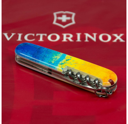 Складаний ніж Victorinox SPARTAN UKRAINE Жовто-синій малюнок 1.3603.7.T3100p