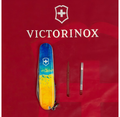 Складаний ніж Victorinox SPARTAN UKRAINE Жовто-синій малюнок 1.3603.7.T3100p