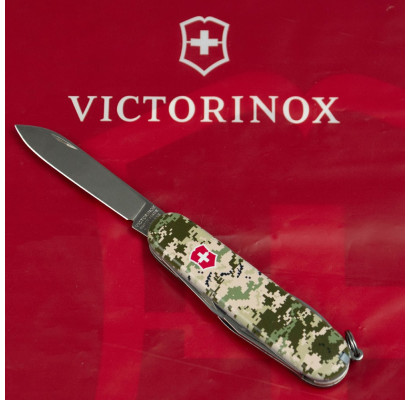 Складаний ніж Victorinox SPARTAN ARMY Піксель з черв. лого 1.3603.3.W3941p