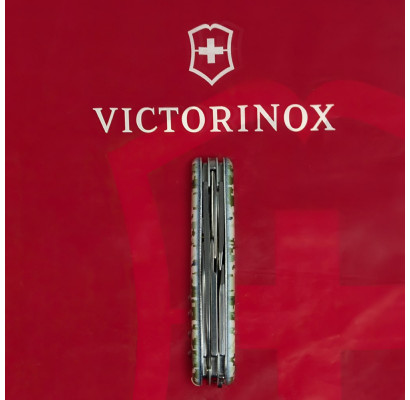 Складаний ніж Victorinox CLIMBER ARMY Піксель з черв. Лого 1.3703.3.W3941p