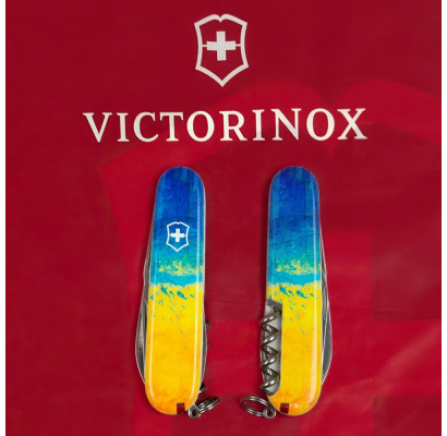 Складаний ніж Victorinox SPARTAN UKRAINE Жовто-синій малюнок 1.3603.7.T3100p