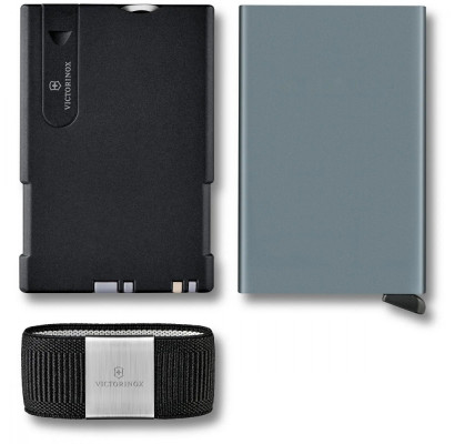 Картка-мультитул з картхолдером Victorinox SMARTCARD Wallet Sharp Gray 0.7250.36