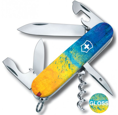 Складаний ніж Victorinox SPARTAN UKRAINE Жовто-синій малюнок 1.3603.7.T3100p