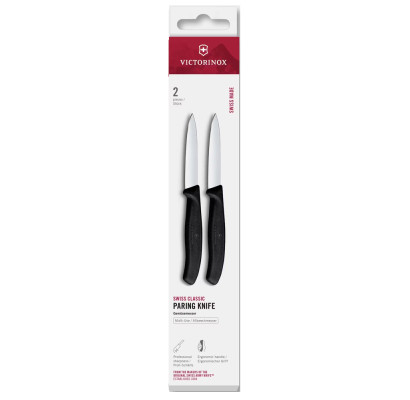 Набор ножей для очистки овощей Victorinox Swiss Classic 2 ножа 8см черн 6.7603.2