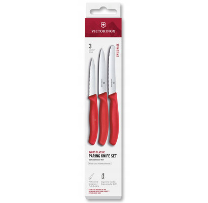Набор ножей для очистки овощей Victorinox Swiss Classic 3 ножа крас 6.7111.34C1