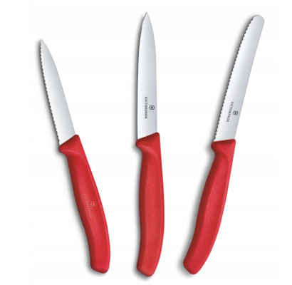 Набор ножей для очистки овощей Victorinox Swiss Classic 3 ножа крас 6.7111.34C1