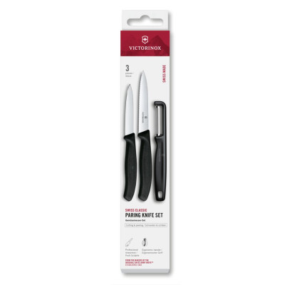 Набір для чищення овочів Victorinox Swiss Classic 3шт чорн 6.7113.33