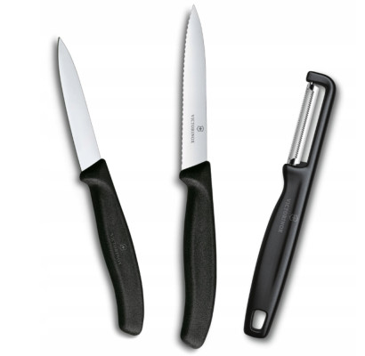 Набір для чищення овочів Victorinox Swiss Classic 3шт чорн 6.7113.33