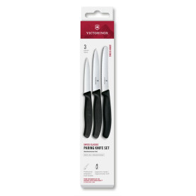 Набор ножей для очистки овощей Victorinox Swiss Classic 3 ножа черн 6.7113.34
