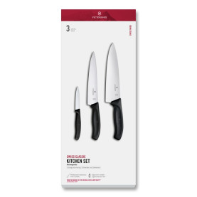 Набор кухонных ножей Victorinox Swiss Classic 3 ножа черн 6.7133.3G