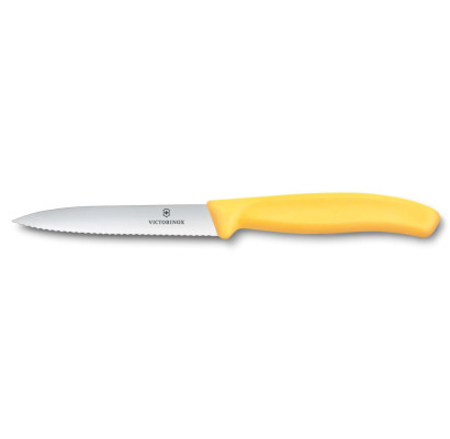 Нож для овощей Victorinox Swiss Classic 10см волн желт 6.7738.C1