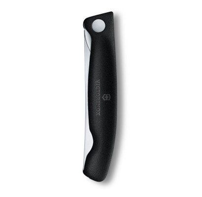 Складаний ніж для пікніка Victorinox Swiss Classic 11см хвил чорн 6.7833.F