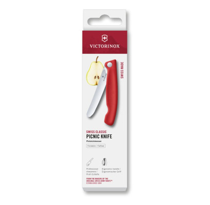 Складаний ніж для пікніка Victorinox Swiss Classic 11см черв 6.7801.FC1