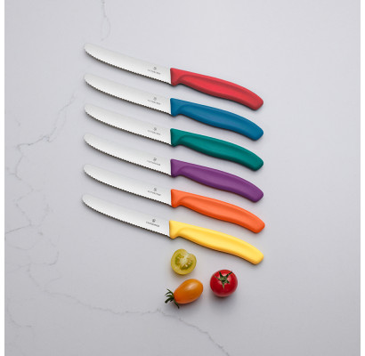 Набір ножів для томатів Victorinox Swiss Classic 2 ножа 11см хвил черв 6.7831.2C1