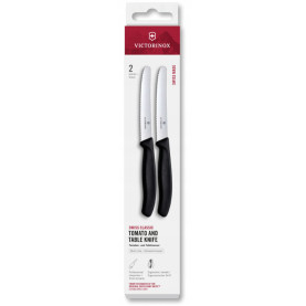 Набор ножей для томатов Victorinox Swiss Classic 2 ножа 11см волн черн 6.7833.2