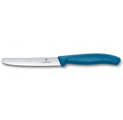 Ніж для томатів Victorinox Swiss Classic 11см хвил син 6.7832.C1