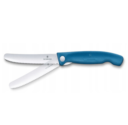 Складаний ніж для пікніка Victorinox Swiss Classic 11см хвил син 6.7832.FC1