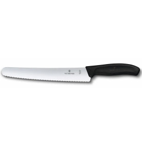Кондитерский нож Victorinox Swiss Classic 22см волн черн 6.8633.22B