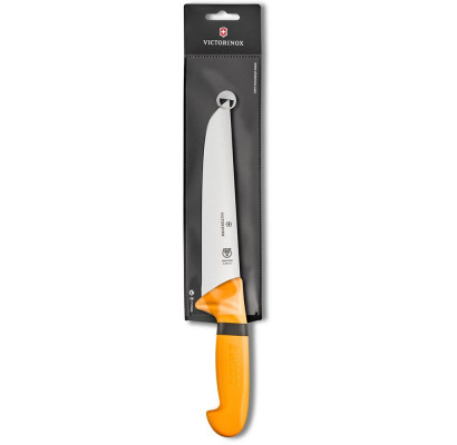 Ніж м'ясника Victorinox SWIBO 21см жовтий 5.8431.21