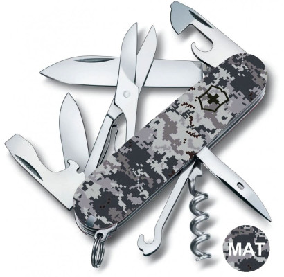 Складаний ніж Victorinox CLIMBER ARMY Піксель синій 1.3703.3.W3942p