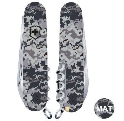 Складаний ніж Victorinox CLIMBER ARMY Піксель синій 1.3703.3.W3942p