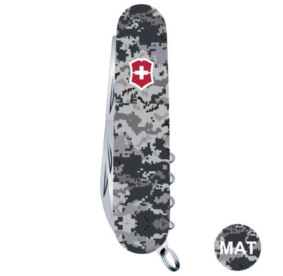 Складаний ніж Victorinox HUNTSMAN ARMY Піксель синій з черв. Лого 1.3713.3.W3943p