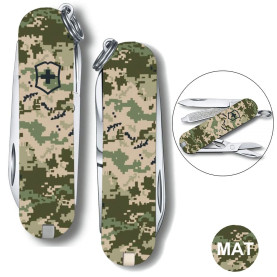 Складной нож Victorinox CLASSIC SD ARMY Пиксель 0.6223.3.W3940pw