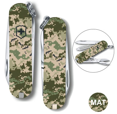 Складной нож Victorinox CLASSIC SD ARMY Пиксель 0.6223.3.W3940pw