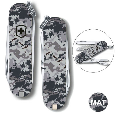 Складной нож Victorinox CLASSIC SD ARMY Пиксель синий 0.6223.3.W3942pw