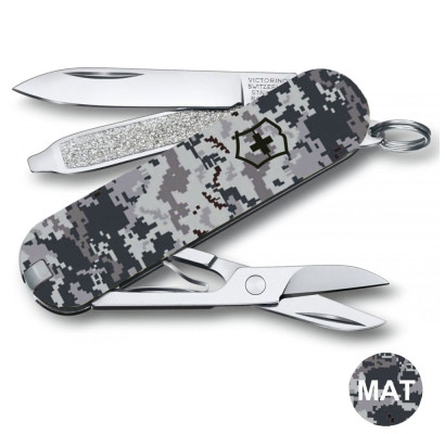 Складной нож Victorinox CLASSIC SD ARMY Пиксель синий 0.6223.3.W3942pw