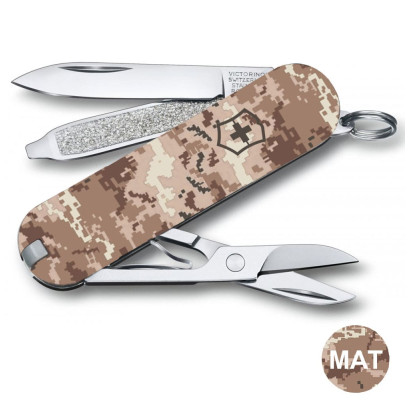 Складной нож Victorinox CLASSIC SD ARMY Пиксель песочный 0.6223.7.W3944pw