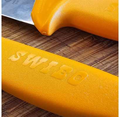 Ніж м'ясника Victorinox SWIBO 29см жовтий 5.8431.29