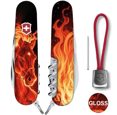 Складной нож Victorinox SPARTAN ZODIAC Красный огненный конь 1.3603.Z5200pk