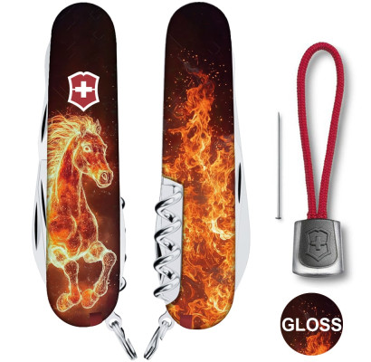Складаний ніж Victorinox CLIMBER ZODIAC Вогняний кінь 1.3703.Z5210pk