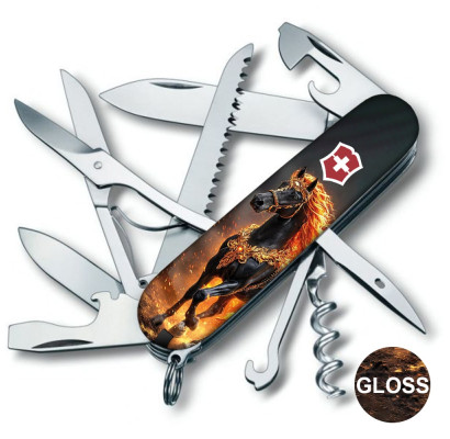 Складной нож Victorinox HUNTSMAN ZODIAC Золотой конь 1.3713.Z5220pk