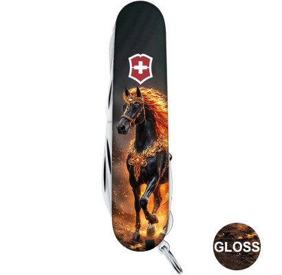 Складной нож Victorinox HUNTSMAN ZODIAC Золотой конь 1.3713.Z5220pk