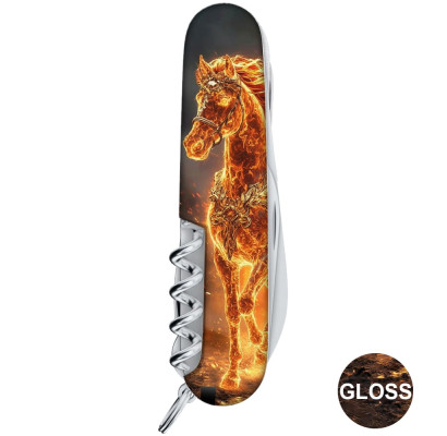 Складной нож Victorinox HUNTSMAN ZODIAC Золотой конь 1.3713.Z5220pk