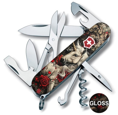 Складной нож Victorinox CLIMBER ZODIAC Волшебный единорог 1.3703.7.Z5240pk