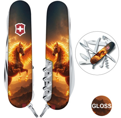 Складной нож Victorinox HUNTSMAN ZODIAC Огненный пегас 1.3713.3.Z5250pk