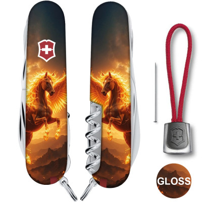 Складной нож Victorinox HUNTSMAN ZODIAC Огненный пегас 1.3713.3.Z5250pk