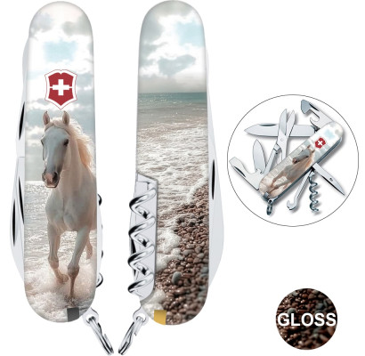 Складаний ніж Victorinox CLIMBER ZODIAC Білий кінь 1.3703.7.Z5270pk