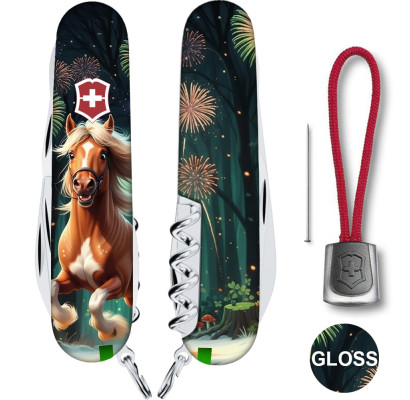 Складаний ніж Victorinox CLIMBER ZODIAC Кінь-переможець 1.3703.3.Z5300pk