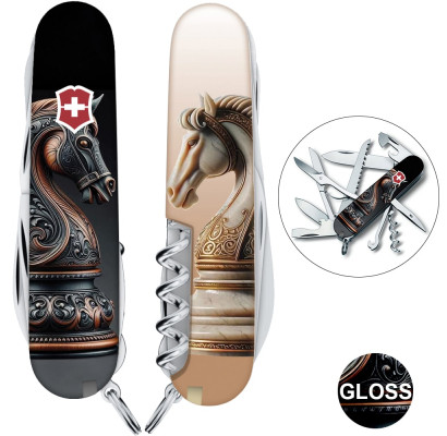 Складной нож Victorinox HUNTSMAN ZODIAC Шахматный конь 1.3713.3.Z5310pk